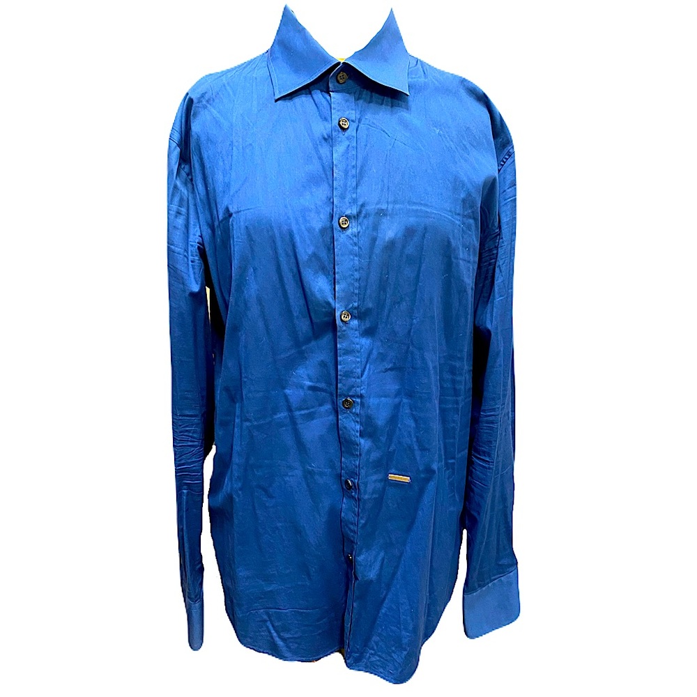 Dsquared2 button down shirt in blue color
